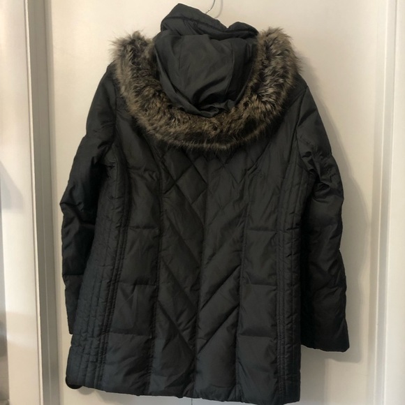 London Fog Hooded Winter Coat Black XL - Picture 9 of 9